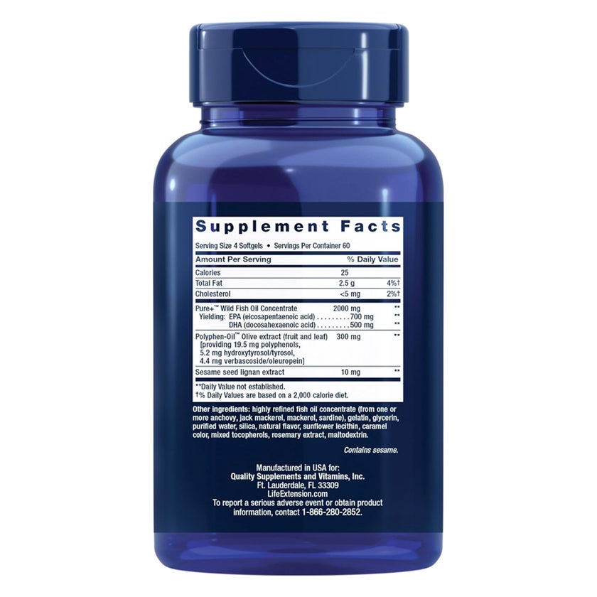 Life Extension Super Omega-3 Fish Oil - 240 Softgels