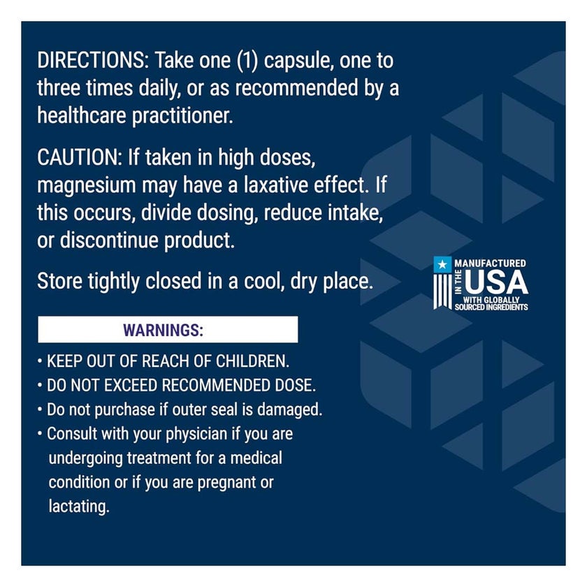 Life Extension Magnesium 500mg Capsules - 100 Capsules