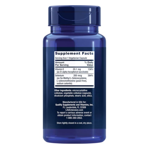 Life Extension Super Selenium Complex Capsules, Healthy Aging - 100 Capsules