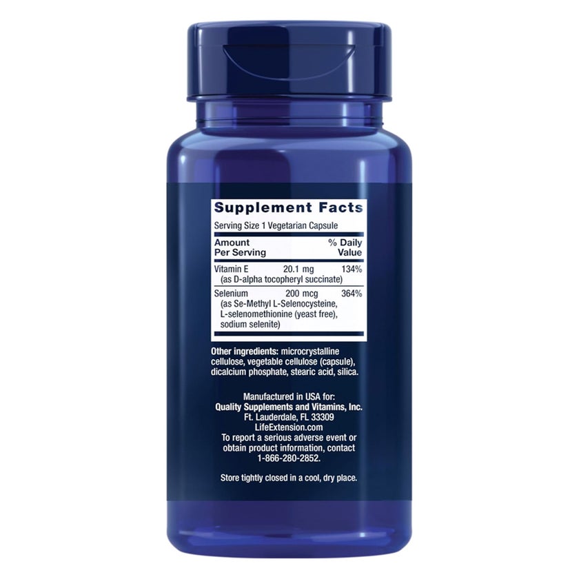 Life Extension Super Selenium Complex Capsules, Healthy Aging - 100 Capsules