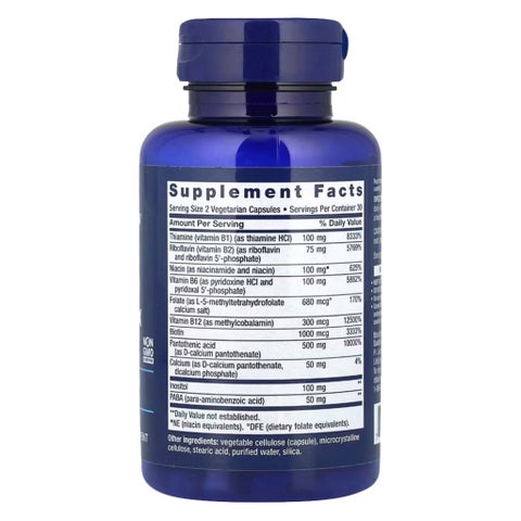 Life Extension Bioactive Complete B-Complex Capsules - 60 Capsules