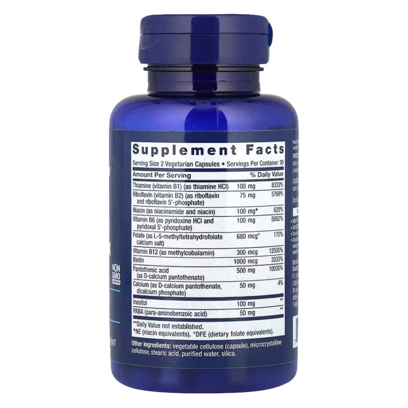 Life Extension Bioactive Complete B-Complex Capsules - 60 Capsules