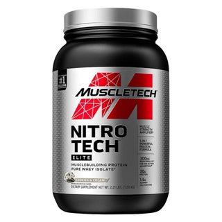 MuscleTech Nitro Tech Elite Pure Whey Isolate, Cookies & Cream - 1kg