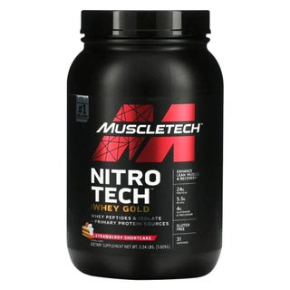 MuscleTech Nitro Tech Whey Gold Protein, Strawberry Shortcake - 1.02kg