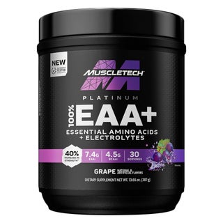 MuscleTech Platinum 100% EEA + Electrolytes Powder, Grape - 387g