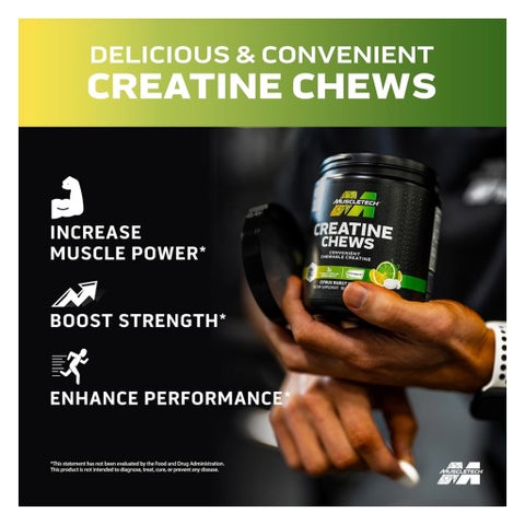 MuscleTech Creatine Chews Tablets, Citrus Burst - 90 Tablets
