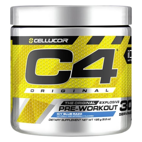 Cellucor C4 Original Pre-Workout Powder, Icy Blue Razz - 195g