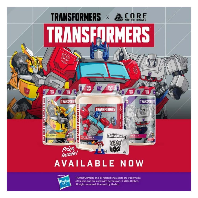 Core Nutritionals Transformers Protien Blend, Mixed Berry Cheesecake - 907g