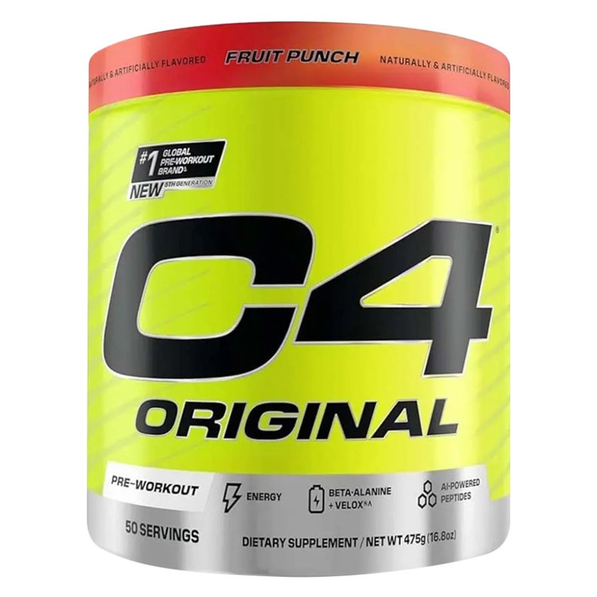 Cellucor C4 Original Pre-Workout Powder, Fruit Punch - 475g