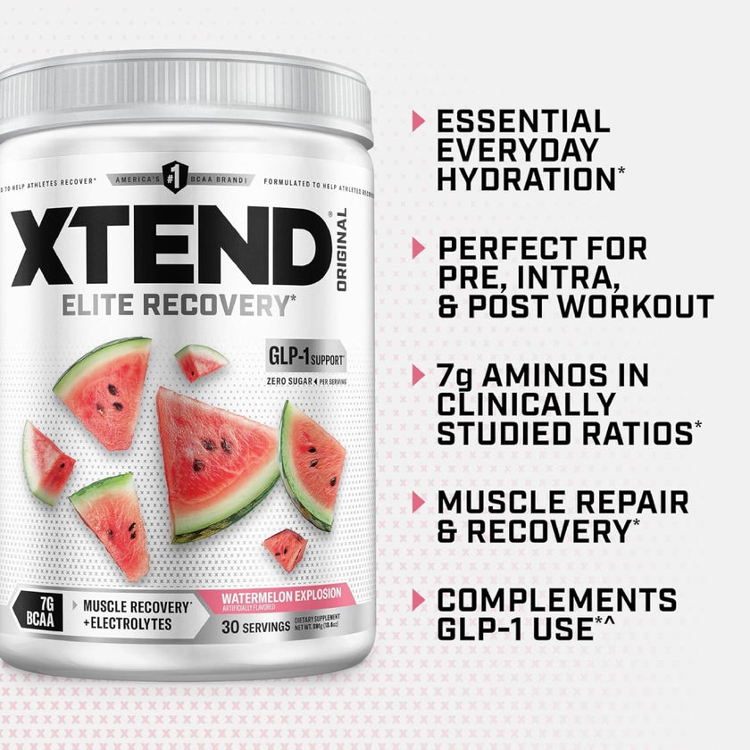 Xtend Elite Muscle Recovery Powder, Watermelon Explosion - 381g