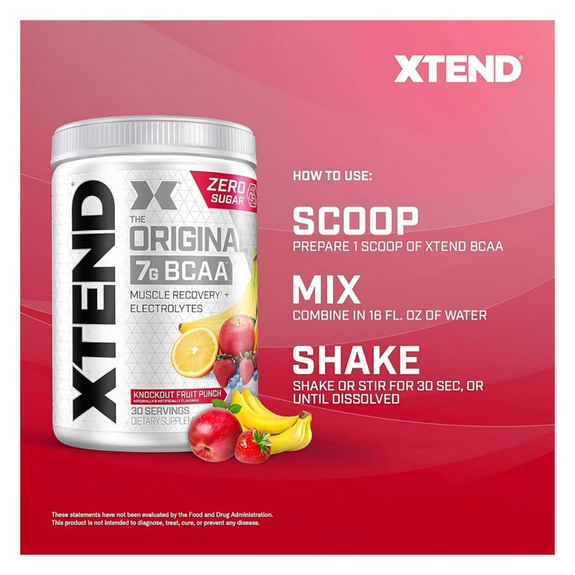 Xtend Original Muscle Recovery Powder, Fruit Punch - 390g