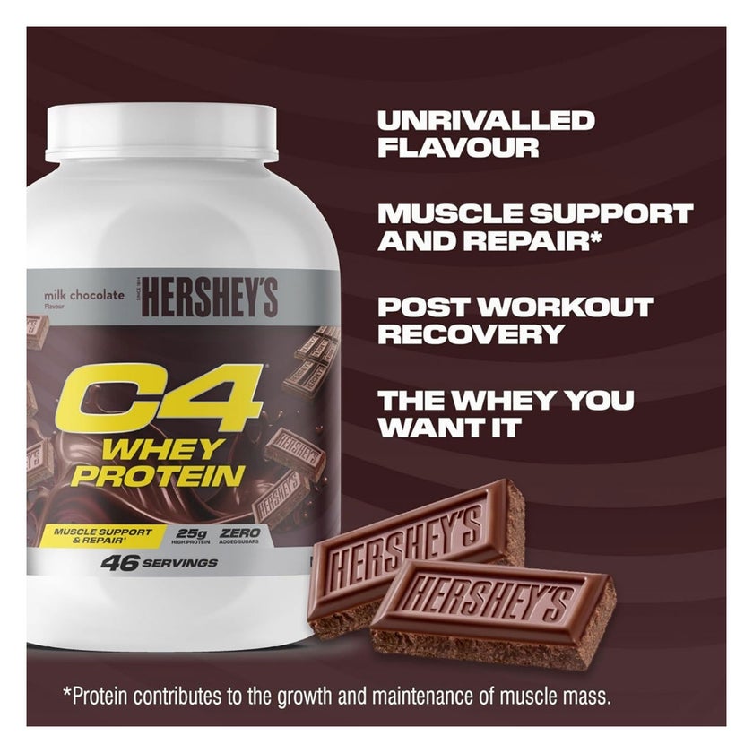 Cellucor C4 Hershey's Whey Protein, Milk Chocolate - 1.61kg
