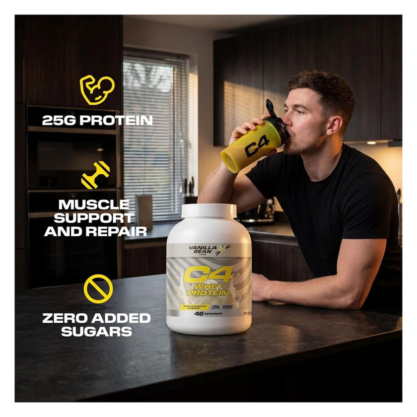 Cellucor C4 Whey Protein, Vanilla Bean - 1.58kg