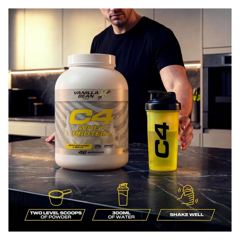 Cellucor C4 Whey Protein, Vanilla Bean - 1.58kg