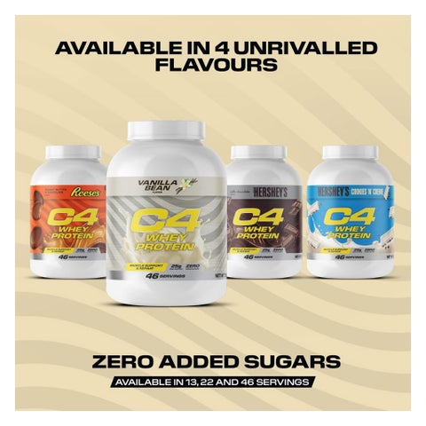 Cellucor C4 Whey Protein, Vanilla Bean - 1.58kg