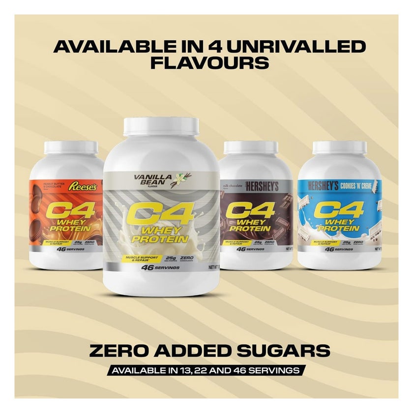 Cellucor C4 Whey Protein, Vanilla Bean - 1.58kg