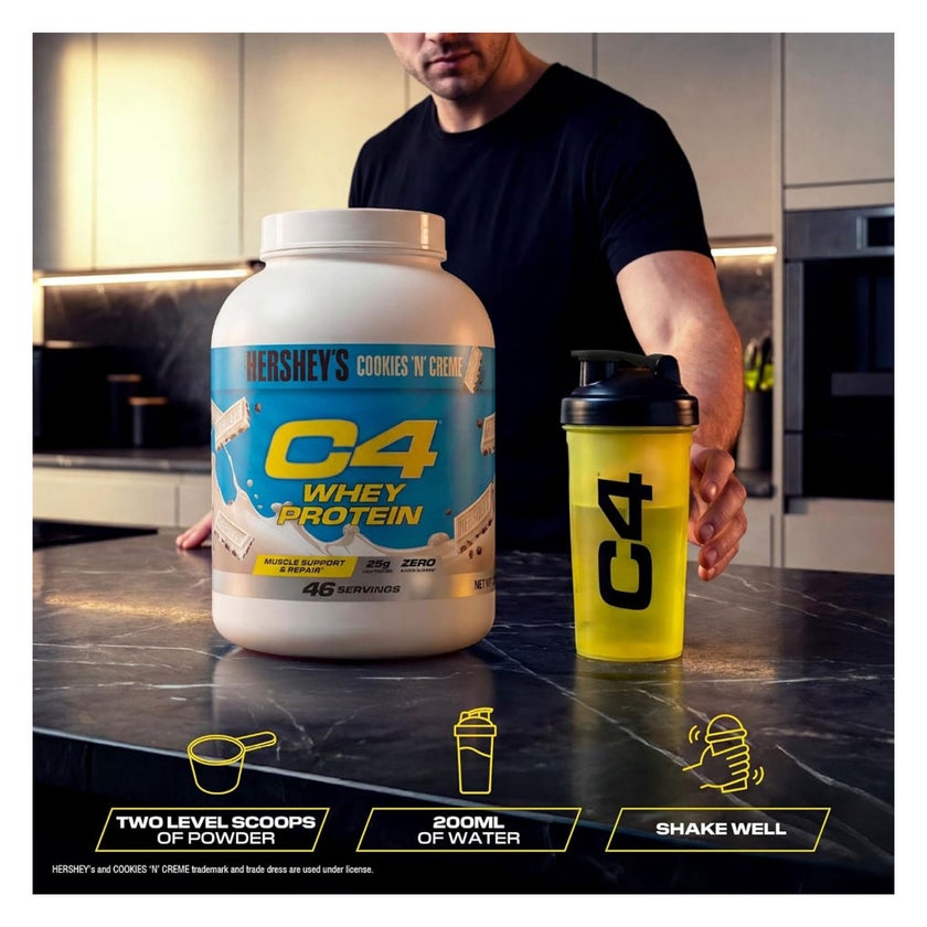 Cellucor C4 Hershey's Whey Protein, Cookies & Creme - 1.61kg