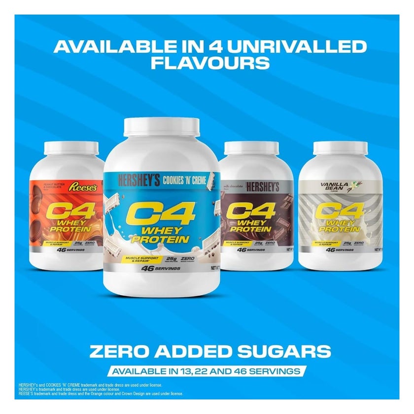 Cellucor C4 Hershey's Whey Protein, Cookies & Creme - 1.61kg