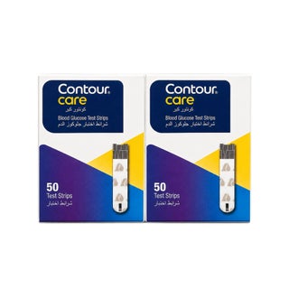 Ascensia Contour Care Blood Glucose Test Strips - 2 x 50 Strips