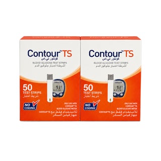Ascensia Contour TS Blood Glucose Test Strips - 2 x 50 Strips