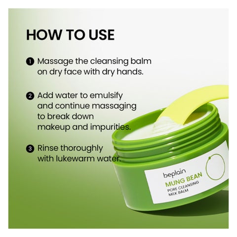 Beplain Mung Bean Pore Cleansing Milk Balm - 100ml
