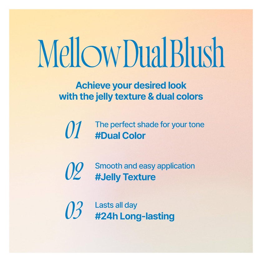 Fwee Mellow Dual Blusher 7.2g - Love Me Highkey/PK01