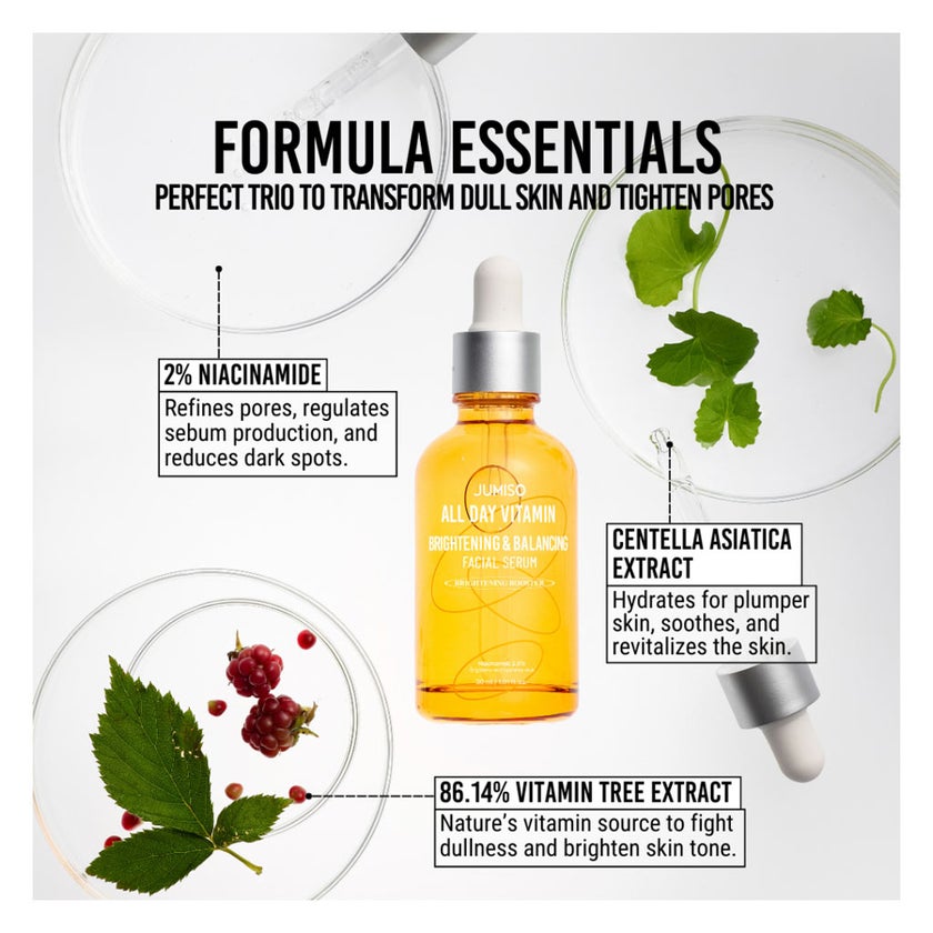 Jumiso All Day Vitamin Brightening & Balancing Facial Serum - 30ml