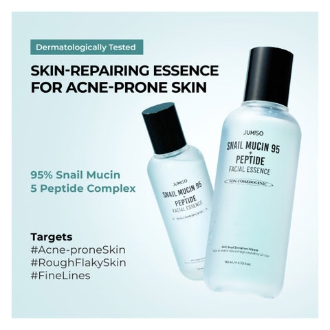 Jumiso Snail Mucin 95 + Peptide Facial Essence, Acne Prone Skin - 140ml