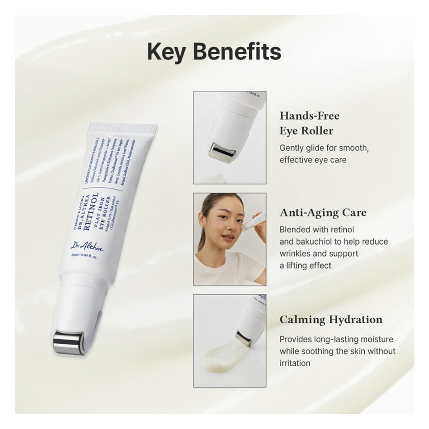 Dr. Althea Retinol Flat Iron Eye Roller - 25ml