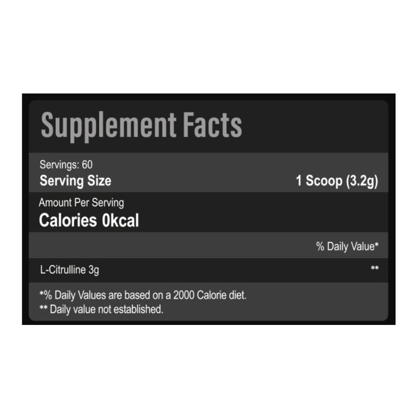 Eva Pharma Limitless Alpha L-Citrulline Powder, Muscle Support - 192g