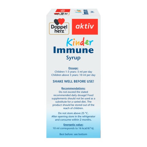 Doppelherz Kinder Immune Kids Syrup, Pineapple - 150ml