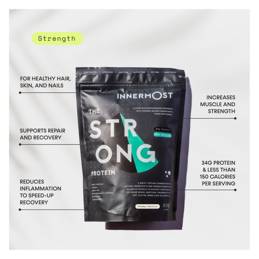 Innermost The Strong Protein Powder, Creamy Vanilla - 520g