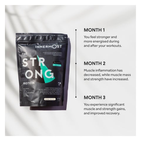 Innermost The Strong Protein Powder, Creamy Vanilla - 520g