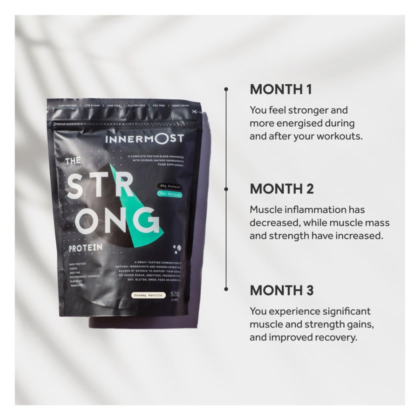 Innermost The Strong Protein Powder, Creamy Vanilla - 520g