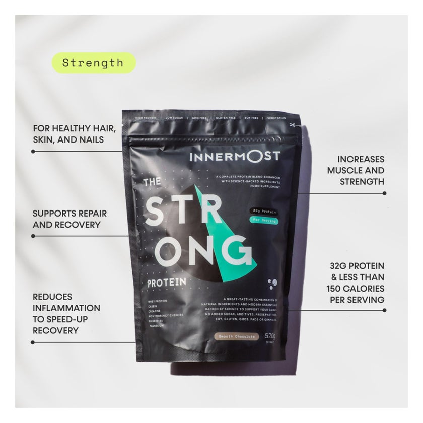 Innermost The Strong Protein Powder, Smooth Chocolate - 520g