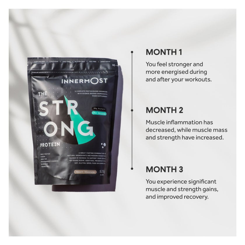 Innermost The Strong Protein Powder, Smooth Chocolate - 520g