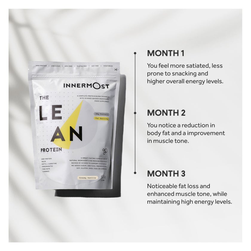 Innermost The Lean Protein Powder, Creamy Vanilla - 520g