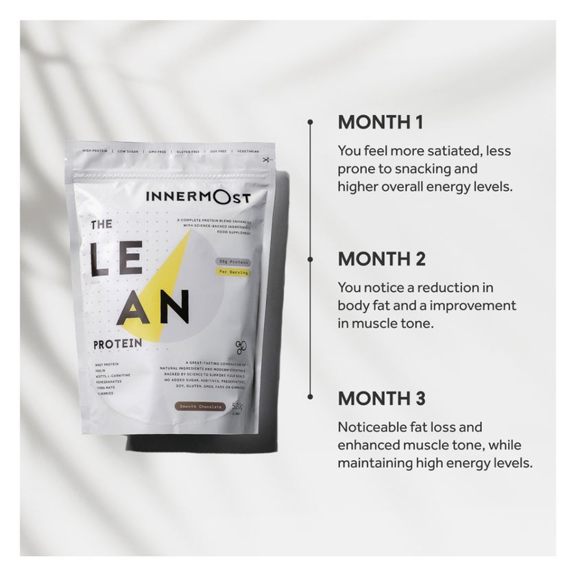 Innermost The Lean Protein Powder, Smooth Chocolate - 520g