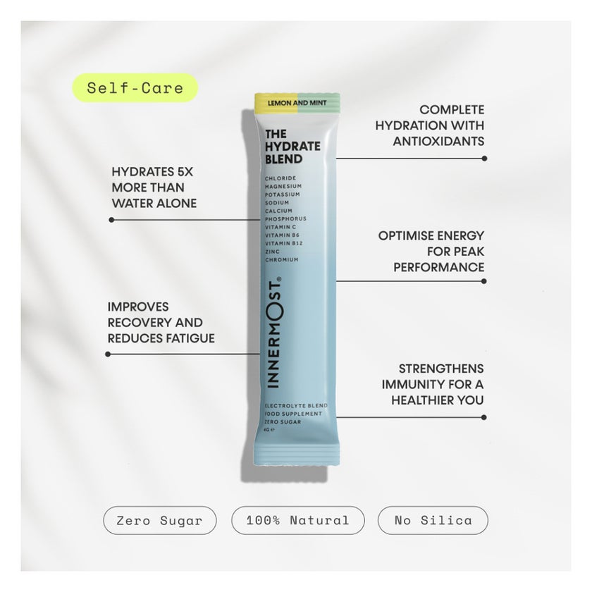 Innermost The Hydrate Blend Electrolyte Sticks, Lemon & Mint - 30 Sachets