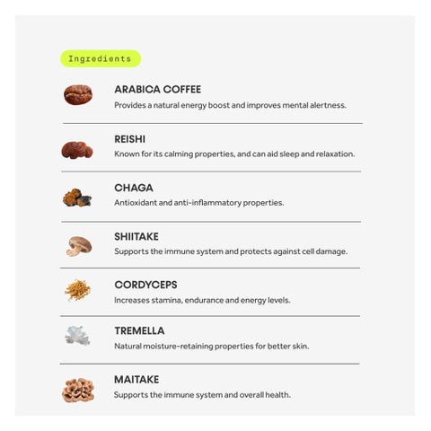 Innermost The Rise Blend Mushroom Sticks, Coffee - 30 Sachets