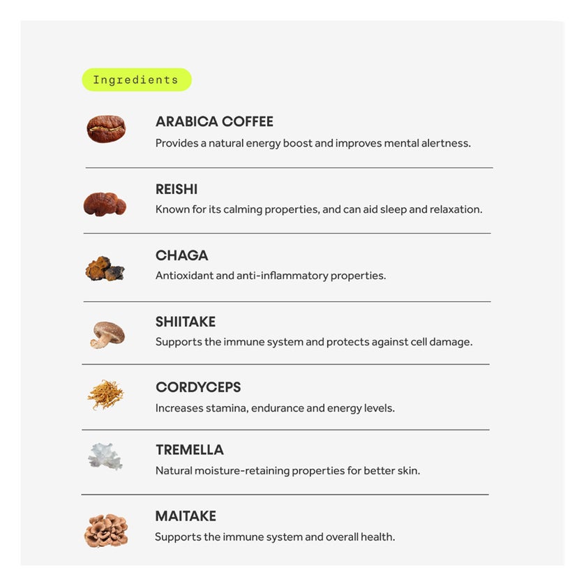 Innermost The Rise Blend Mushroom Sticks, Coffee - 30 Sachets