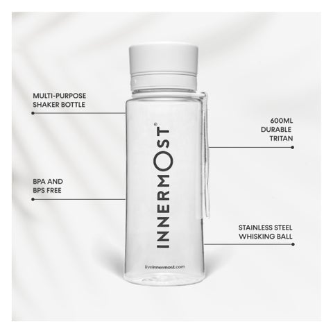 Innermost Tritan Shaker Bottle, Transparent - 600ml
