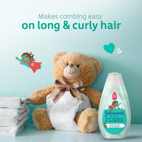 Johnson's 2-in-1 Kids Shampoo & Conditioner - 500ml