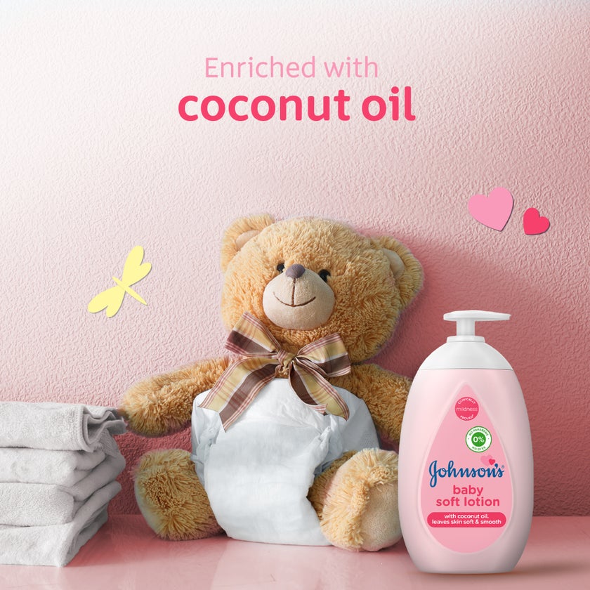 Johnson's Baby Soft Lotion, Coconut Oil - 500ml