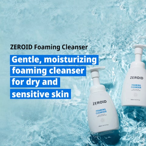 Zeroid Mild Foaming Cleanser, Sensitive & Dry Skin - 240ml