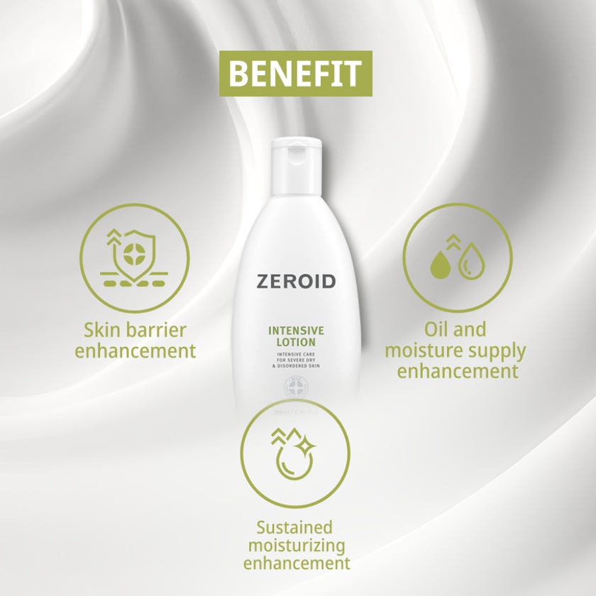 Zeroid Intensive Lotion, Dry & Disordered Skin - 200ml