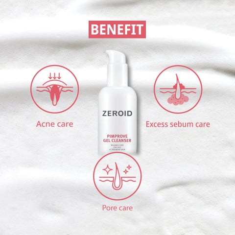 Zeroid Balance Pimprove Gel Cleanser, Oily & Troubled Skin - 180ml
