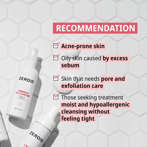 Zeroid Balance Pimprove Gel Cleanser, Oily & Troubled Skin - 180ml