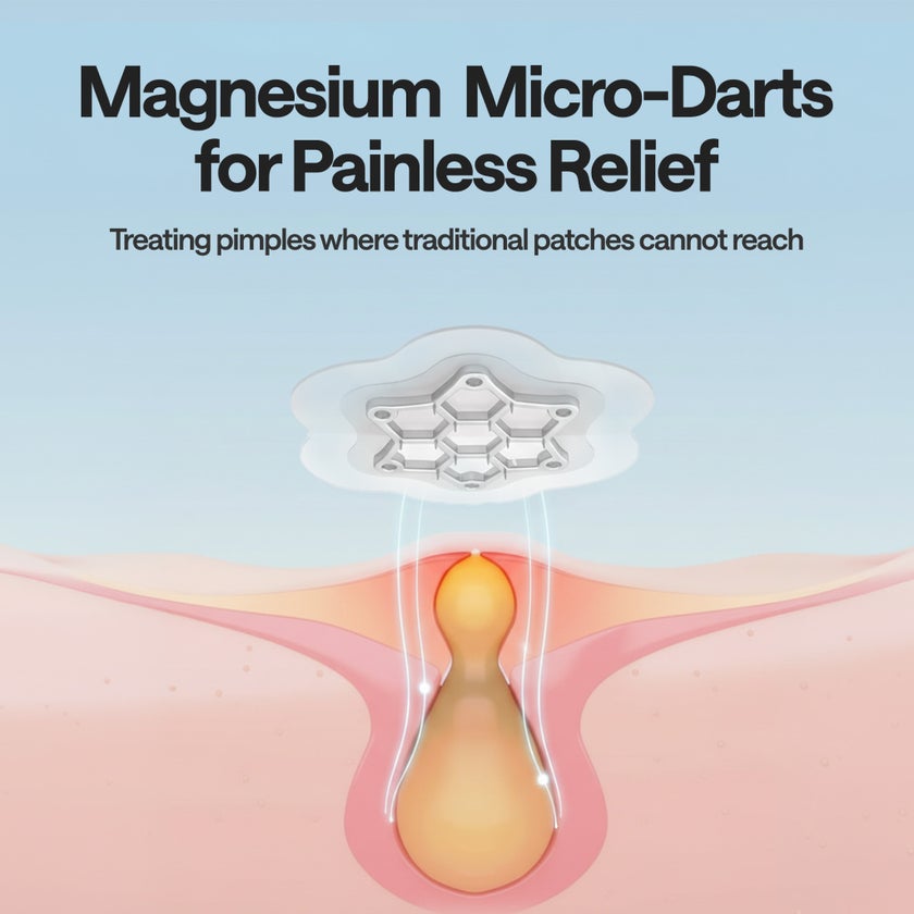 Elle Magnesium Acne Micro-Dart Patches, 12mm - 10 Patches