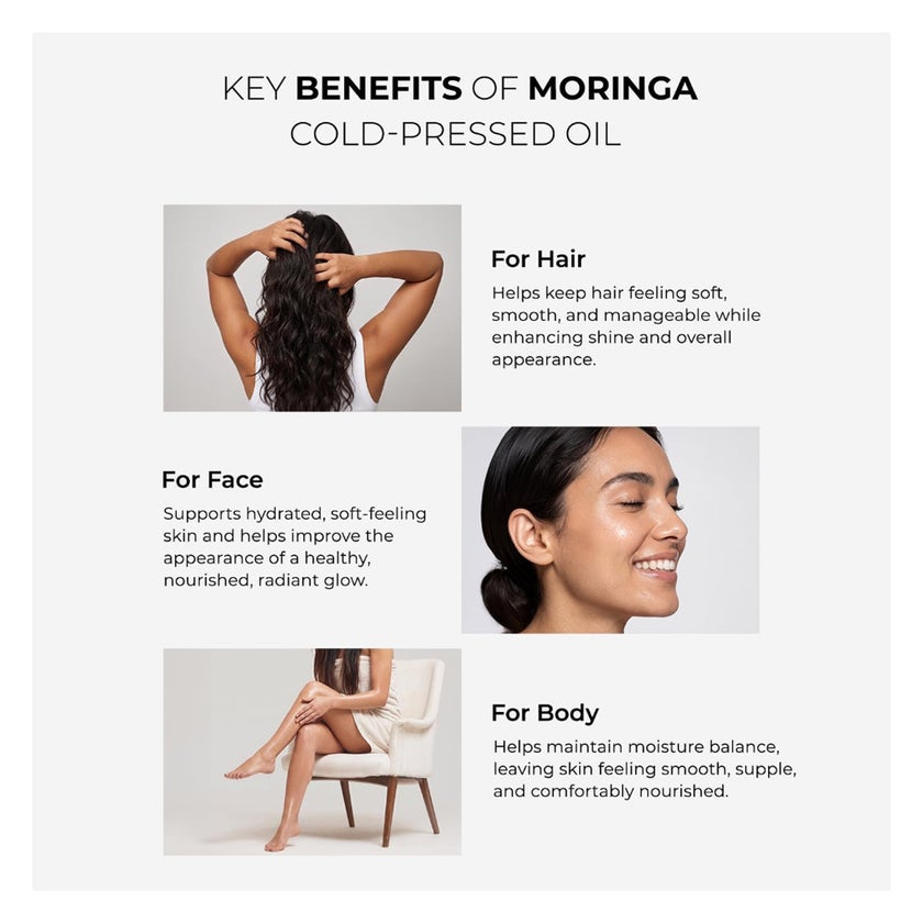 Ghori Moringa Cold pressed Miracle Hair Oil - 59ml